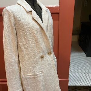 Sanctuary Cream Blazer Medium | Modern Neutral Work Jacket